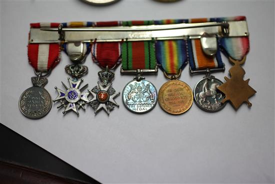 WWI & WWII medal group to Dresser E. J. R. Corin, inc. Order of Orange-Nassau, Order of St. Olav, Pro Dania 1940-45 etc